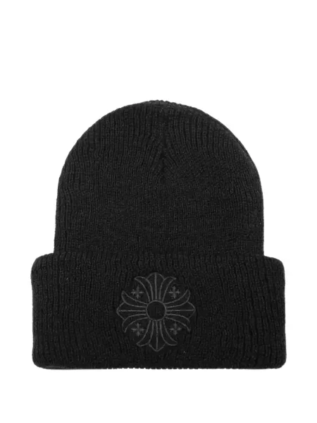 Căciulă Chrome Hearts cu motiv cu inimi negru