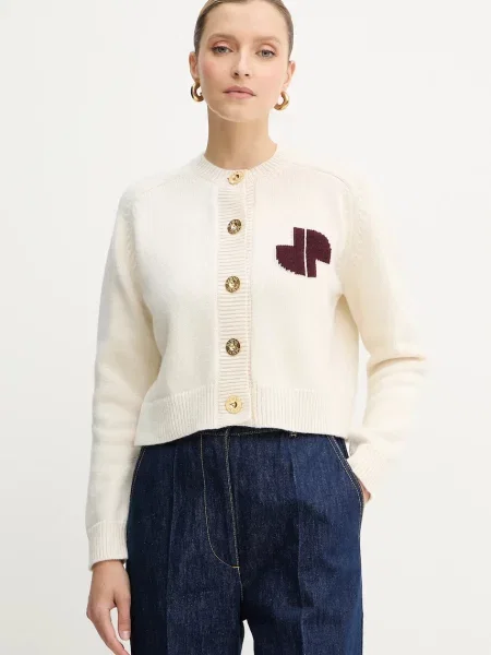 Patou cardigan din lână călduros bej