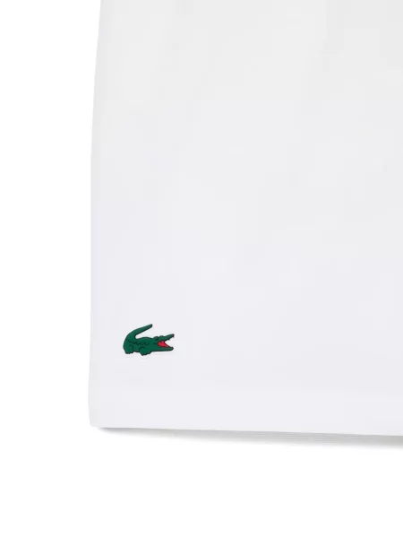Pantaloni scurți Lacoste cu autograf alb