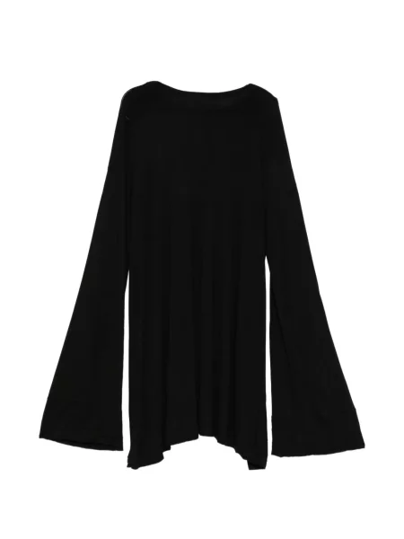 Lung tricou Julius drapate negru