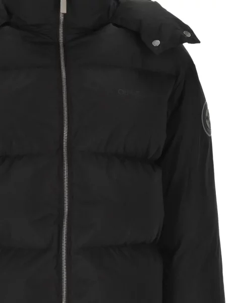Geacă Off-white cu glugă alb