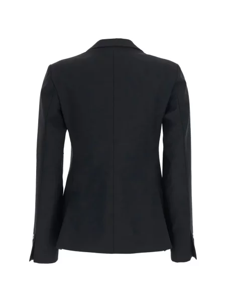 Geacă Merci cu două rânduri de nasturi negru