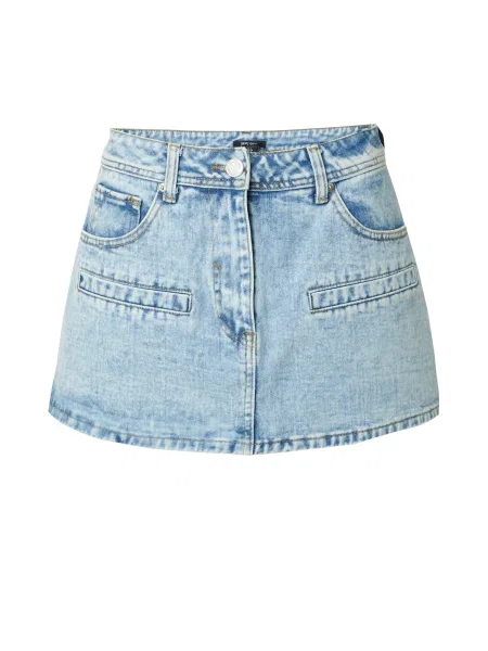 Nasty Gal Fustă denim albastru