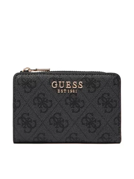 Μικρό Πορτοφόλι Γυναικείο Guess Laurel II Slg Γκρι μαύρο