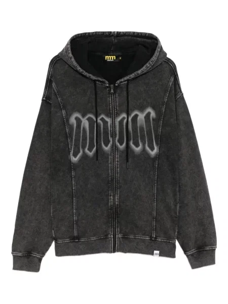 Mała mały bluza z kapturem Mini Cream z nadrukiem czarna