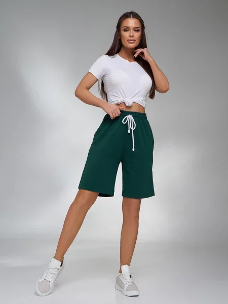 Шорти ISSA Plus комбінований верх зелений