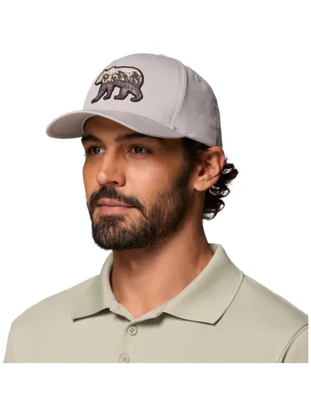 Šiltovka Columbia Lost Lager 3D Stretch Snapback flint grey/scenic stroll sivá