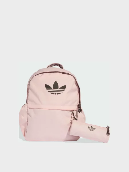 Повседневный переработанный рюкзак Adidas розовый