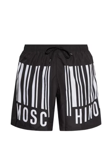 Slip de baie Moschino cu imagine negru