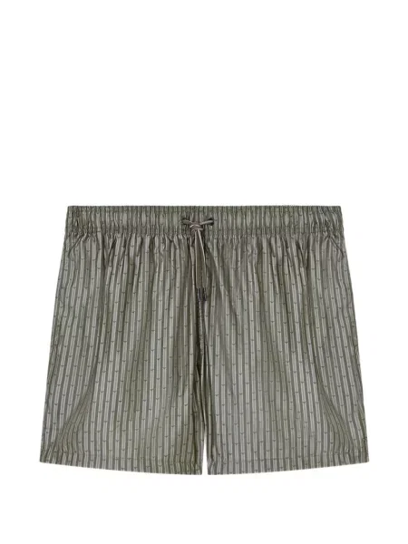Slip de baie Emporio Armani cu autograf verde