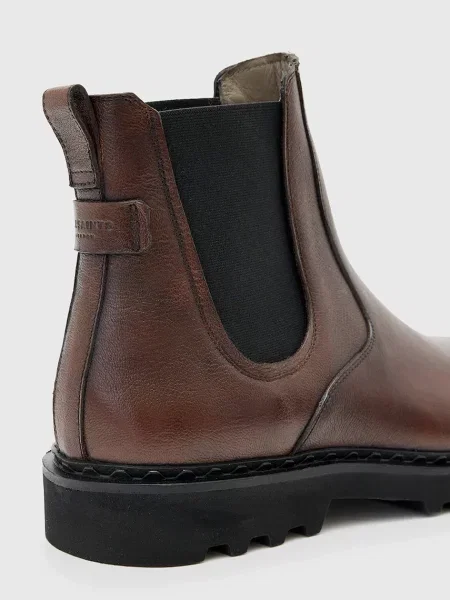 Шкіряні черевики AllSaints SKIFF CHELSEA BOOT коричневий