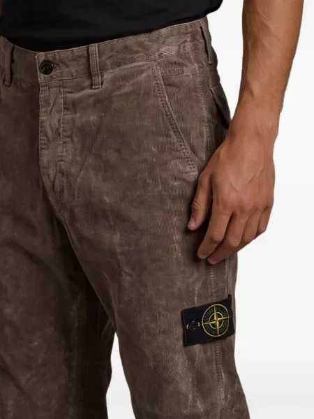 Παντελόνι Stone Island κοτλέ πέτρες καφέ