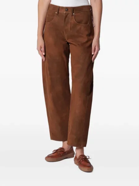 Kalhoty Isabel Marant hnědé