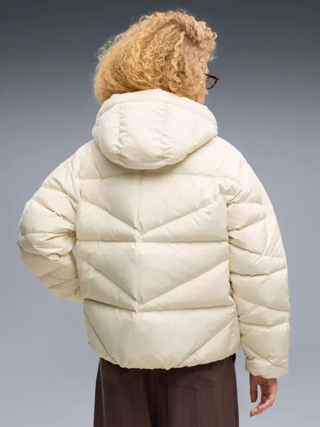 Пуховик PUMA HOODED DOWN PUFFER JACKET бежевий
