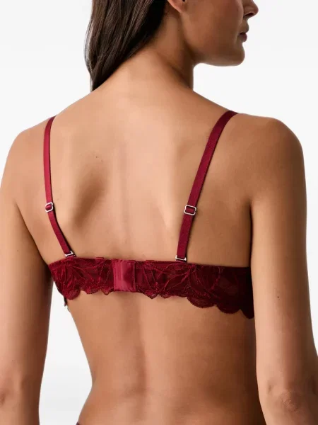 Φλοράλ σουτιέν Emporio Armani με δαντέλα κόκκινο