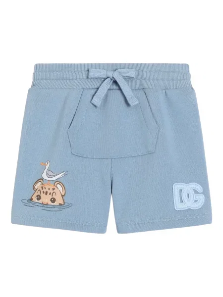 Bermudy dziecięce Dolce And Gabbana niebieskie