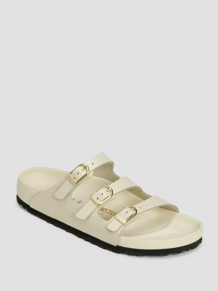 Birkenstock Klapki Florida Exq Lena Hs weiss białe