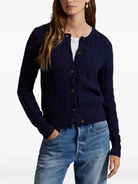 Велурени бягане с яка чорапи Polo Ralph Lauren синьо