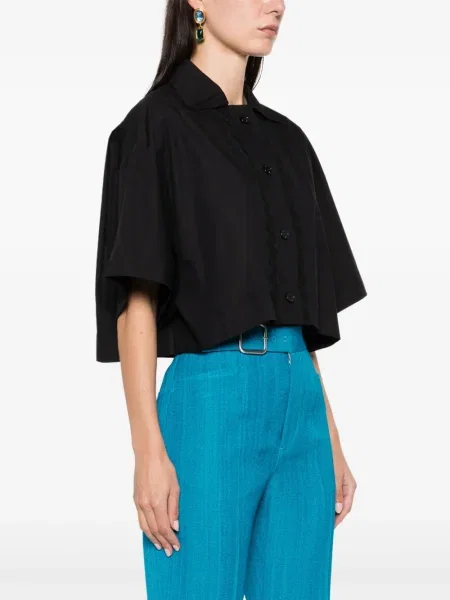 Koszula Patou o krotszym kroju czarna