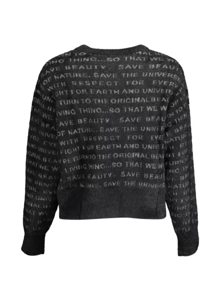 Pulover Desigual cu imagine negru