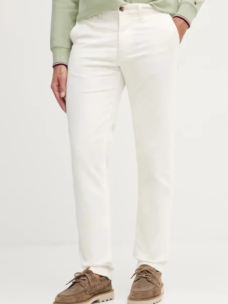 Tommy Hilfiger Menčestrové nohavice béžová
