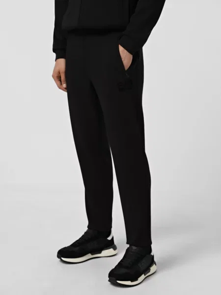 Штани спортивні поліестер/модал чорний