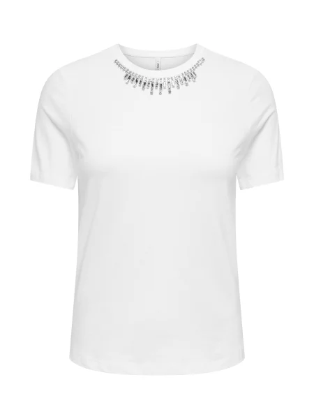 ONLY Tricou ONLRIE argintiu alb