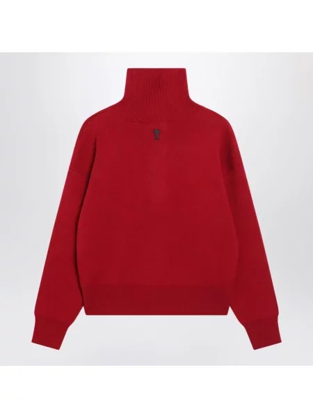 Sweter Ami Paris czerwony
