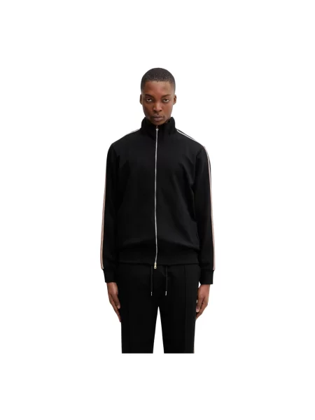Paul Smith TAPED SEAM bluza rozpinana z lyocellem czarna