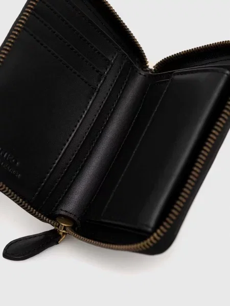 Pinko портфейл дамски от кожа черно