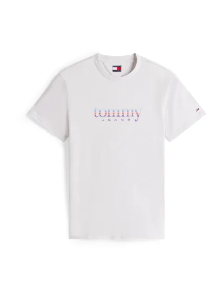 Tommy Jeans Tricou azur / deschis / lila / portocaliu gri
