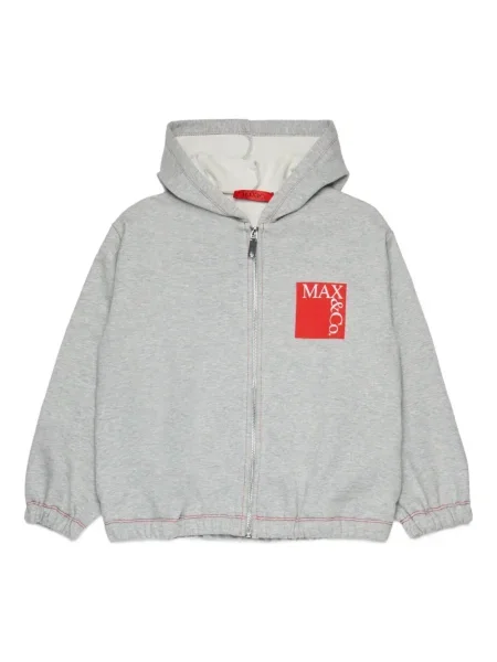 Bluza z kapturem dziecięca Max&co. szara