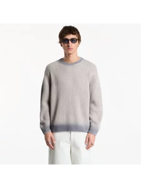 Pulover Obey Ian Faded Wash Sweater Grey Faded Wash L gri
