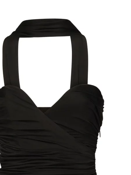 Sukienka Marciano asymetryczna z rozcieciem garniturowa czarna