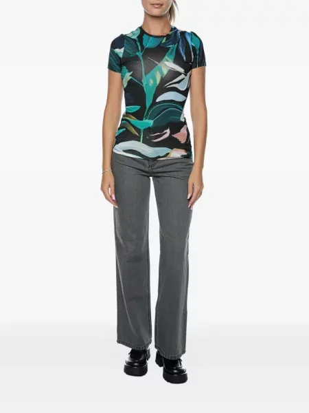 Tricou Ted Baker cu model floral cu imagine negru