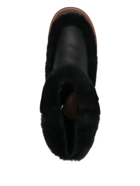 Botine Chloé din piele negru