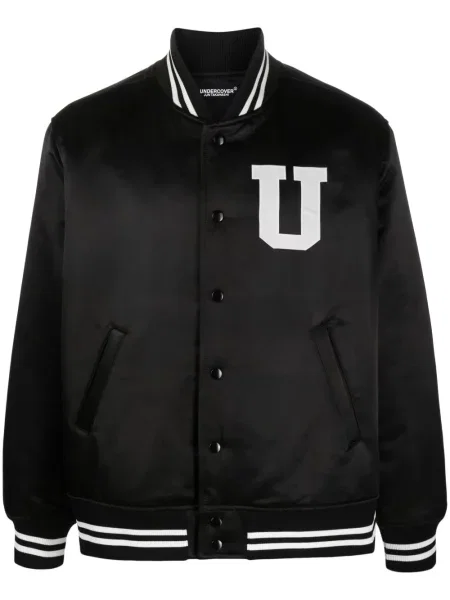 Geacă bomber Undercover cu imagine negru