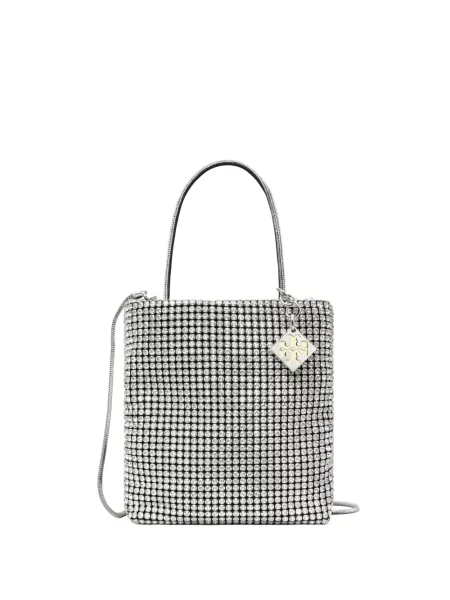 Torbica Tory Burch s kristalima srebrena