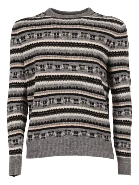 Sweter Ballantyne szary