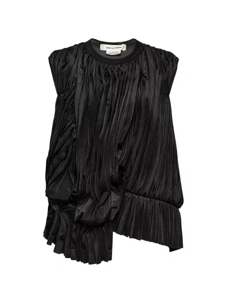 Bluză Comme Des Garçons drapată negru