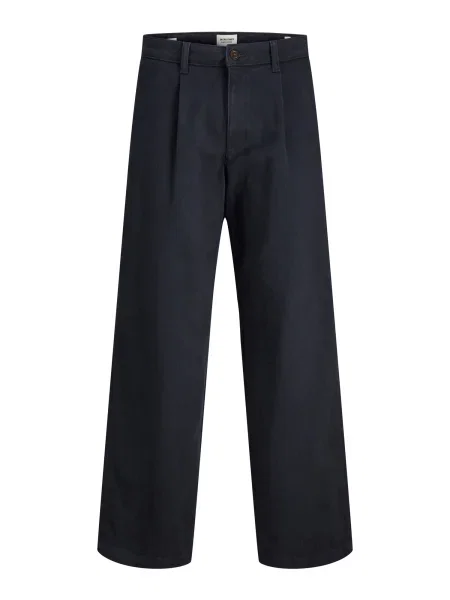 JACK & JONES Klostuotos kelnės JPSTBill Rhine tamsiai mėlyna