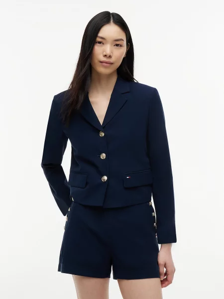Tommy Jeans Sacou bleumarin