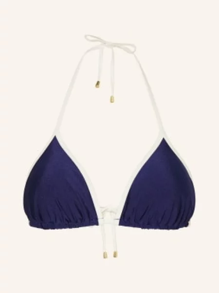 Mrs & Hugs Trójkątny Stanik Bikini blau biały