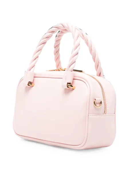 Τσάντα shopper Love Moschino με μοτίβο καρδιά με αυτόγραφο ροζ