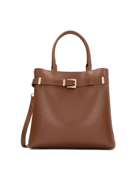 Torebka skórzana Kazar brązowa