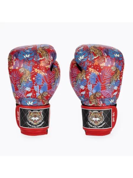 Топ King Boxing Wild Tiger черни/червени боксови ръкавици черно