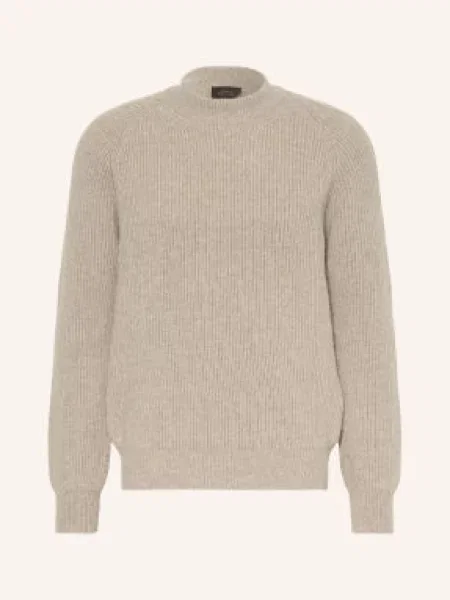 Brioni Sweter beige beżowy