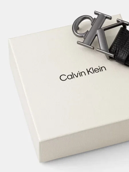 Bőr öv Calvin Klein fekete