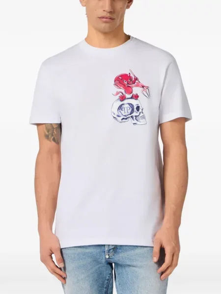 Tricou Philipp Plein alb