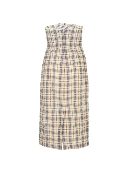 Rochie midi Bernadette în carouri cu imagine
